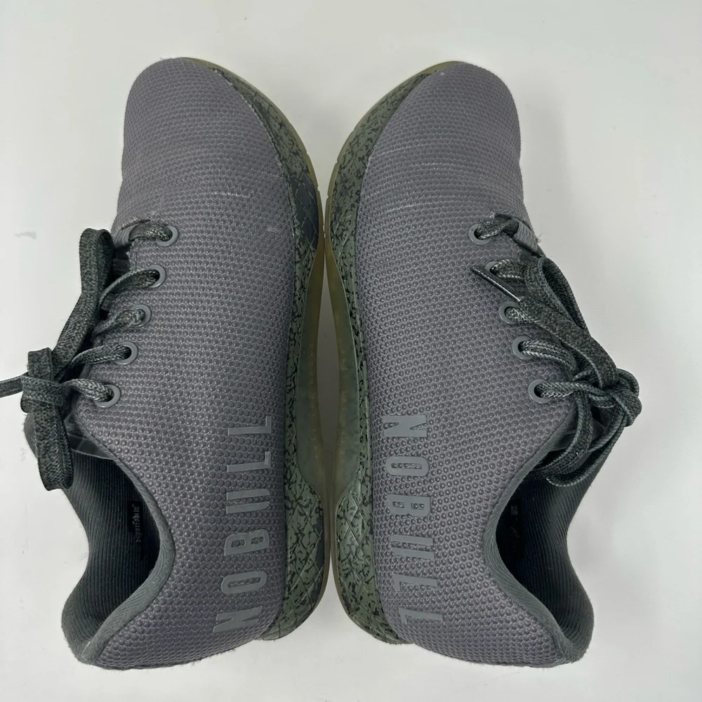 Nobull Superfabric Gray Shoes Unisex Workout Sneakers - Picture 4 of 15